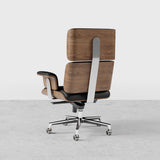 Modern Black Home Office Chair Upholstered Swivel Task Office Chair Height