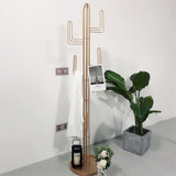 70.9" Clothing Rack Bedroom Entryway Coat Rack Freestanding Cactus Hall Tree in Green