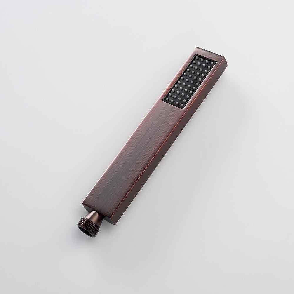 Mooni Elegant Waterfall Oil Rubbed Bronze Roman Tub Faucet with Handshower Solid Brass