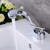 Modern Creative Bathroom Sink Faucet Single Handle One-Hole Sink Faucet Brass