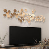 Geometric Gold Iron Wall Art for Modern Home Decor