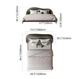 Light Pink Queen Bed Velvet Upholstered Platform Bed with Metal Legs