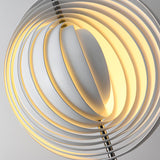 Rotatable Modern 1-Light Globe Metal Pendant Light White Color