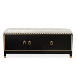 39.4" Faux Leather Upholstered Entryway Bench with Storage Shoe Cabinet 3-Door