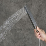 Dree LED Brushed Nickel Shower Set 10" with Hand Shower & Tub Spout Shower Combo Set