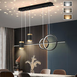 Geometric Black Kitchen Island light Starry Reflection Hanging Light 3-Way Dimmable