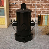 Industrial Fire Hydrant Trash Can in Yellow/Red/Black-Yellow-Large