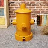 Industrial Fire Hydrant Trash Can in Yellow/Red/Black-Yellow-Large