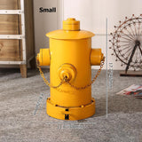 Industrial Fire Hydrant Trash Can in Yellow/Red/Black-Yellow-Large