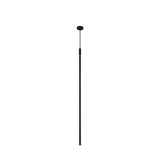 55" Mini Cylinder Black LED Pendant Light Single Light