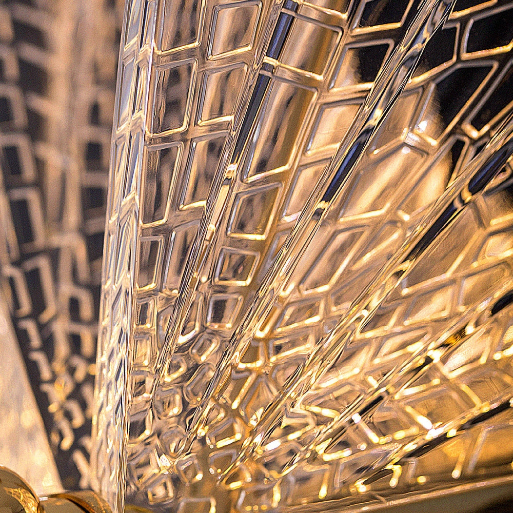 Butterfly LED Clear and Gold Unique Pendant Light