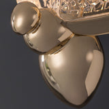 Butterfly LED Clear and Gold Unique Pendant Light