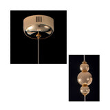 Butterfly LED Clear and Gold Unique Pendant Light