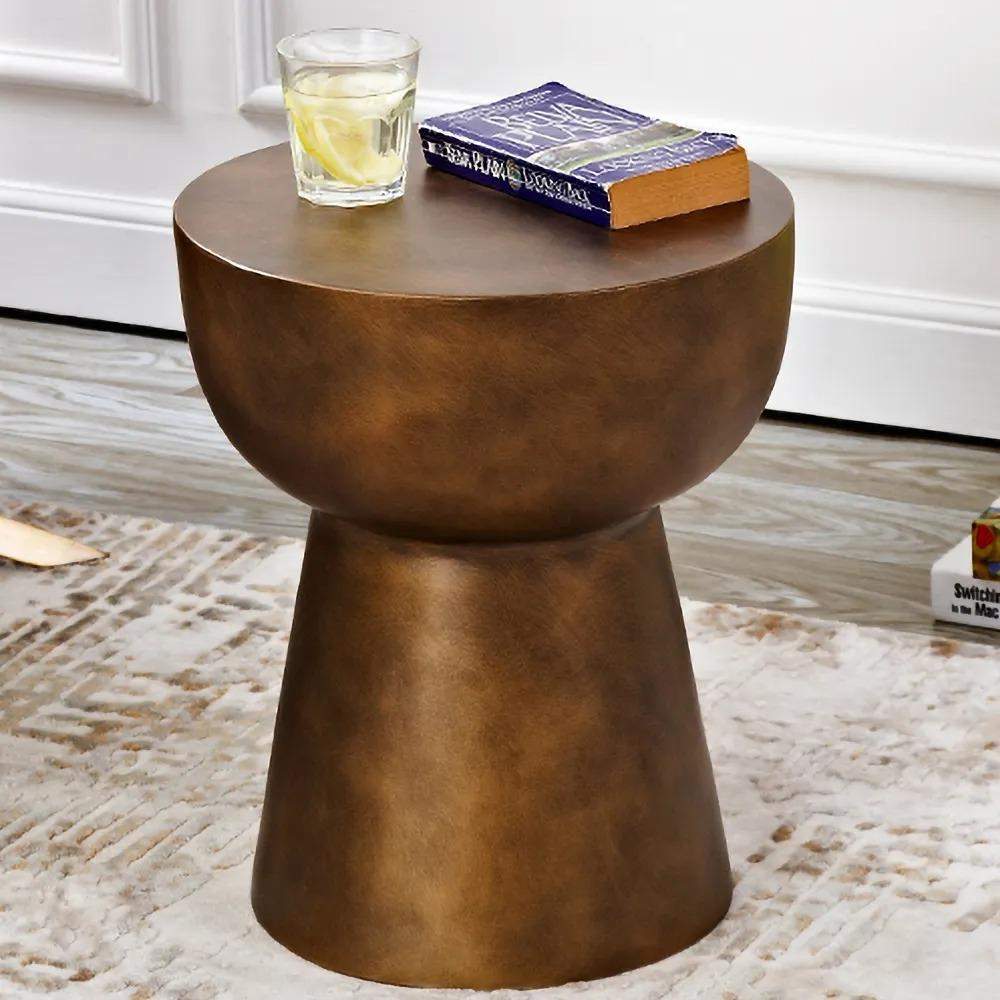 Blue Modern Round End Table Living Room Unique-Richsoul-End & Side Tables,Furniture,Living Room Furniture
