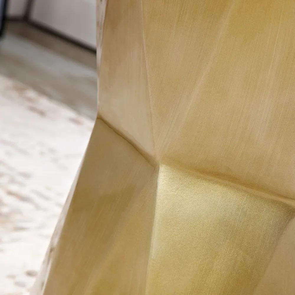 Modern White End Table Fiber Glass Living Room Geometric Design-Richsoul-End & Side Tables,Furniture,Living Room Furniture