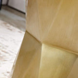 Modern White End Table Fiber Glass Living Room Geometric Design-Richsoul-End & Side Tables,Furniture,Living Room Furniture