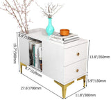 Black End Table with Storage Side Table Metal-Richsoul-End & Side Tables,Furniture,Living Room Furniture