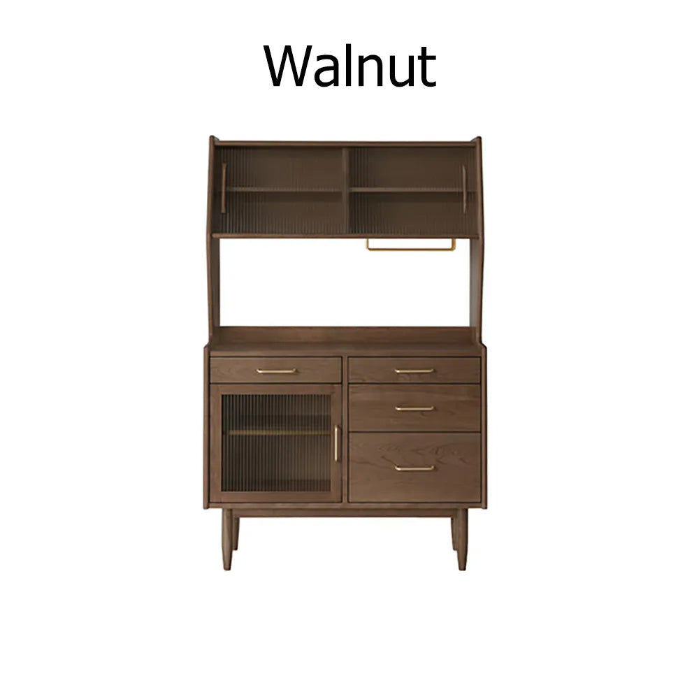 Nordic Natural Sideboard with 3 Doors & 3 Shelves & 4 Drawers in Large