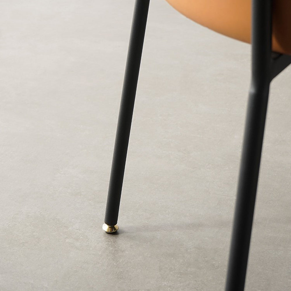 Upholstered Dining Chairs PU Leather Houndstooth Side Chair Set of 2