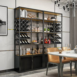 35.4" Industrial Wine Cabinet Wine Rack Unit for Home Bar