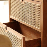 Nordic Natural 4 Drawers Chest Rattan Woven in Large-Richsoul-Cabinets & Chests,Furniture,Living Room Furniture