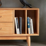 Nordic TV Stand Natural Media Console with Doors & Drawers & Shelf Rattan Woven in Large-Richsoul-Furniture,Living Room Furniture,TV Stands