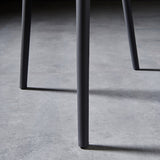 Modern Deep Gray Plastic Dining Chair Home Creative Stool Adult Armless Chair Set of 2