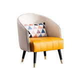 26" Wide Slipper Chair Accent Chair for Living Room with Microfiber Leather Upholstery-Richsoul-Chairs & Recliners,Furniture,Living Room Furniture