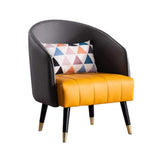 26" Wide Slipper Chair Accent Chair for Living Room with Microfiber Leather Upholstery-Richsoul-Chairs & Recliners,Furniture,Living Room Furniture