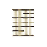 Modern Display 6-Tiered Etagere Bookshelf in Gold & Black-Bookcases & Bookshelves,Furniture,Office Furniture