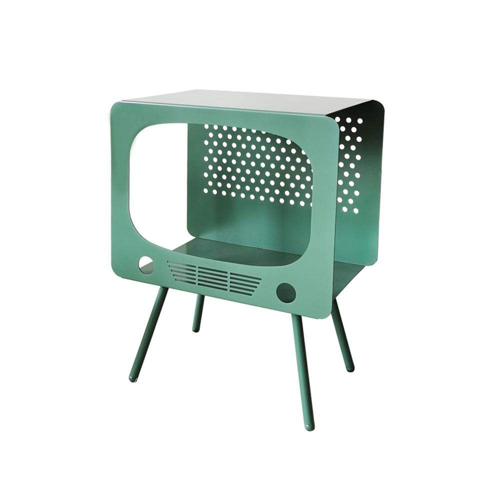 TV Sculpt Display Shelving Unique End Table in Pink-Richsoul-End & Side Tables,Furniture,Living Room Furniture