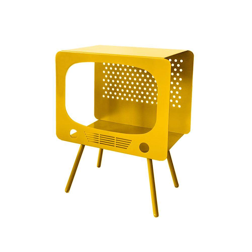 TV Sculpt Display Shelving Unique End Table in Pink-Richsoul-End & Side Tables,Furniture,Living Room Furniture