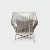 Outdoor PE Rattan Patio Chair Armchair with Cushion Pillow(Set of 2)