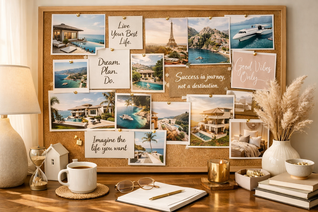 How to Create a Feng Shui Vision Board for Manifesting Your Dreams