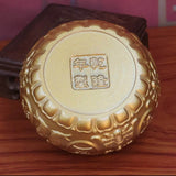 1.6″ Brass Feng Shui Decor Eight Blessings Wealth Bowl for Office Living Room