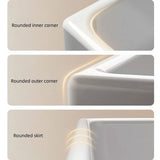 10″ Deep Soaking Tub - Rectangle Modern Acrylic Soaking Bathtub