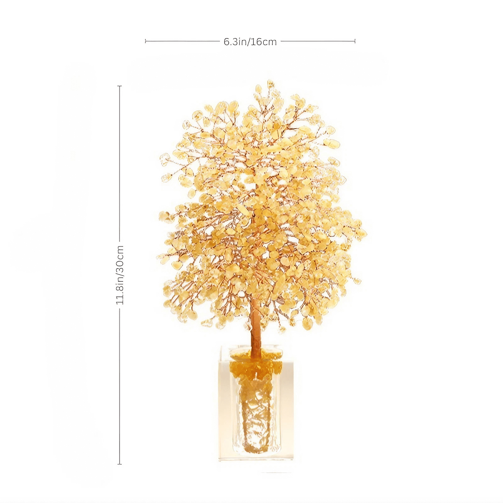 11.8″ Crystal Money Tree Feng Shui Decor for Office Living Room
