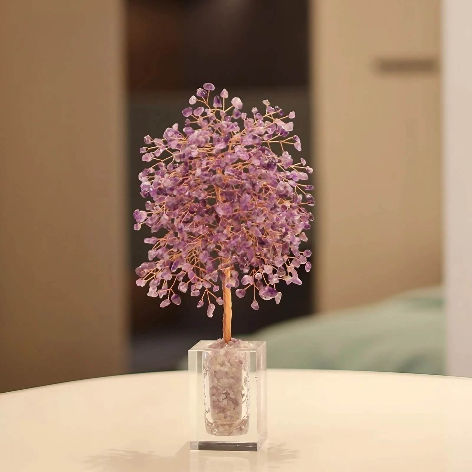 11.8″ Crystal Money Tree Feng Shui Decor for Office Living Room