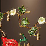 14.2″ Resin Feng Shui Decor Hundred Blessings Gourd for Office Living Room