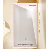 19″ Deep Soaking Bathtub - Acrylic Rectangle Modern Style