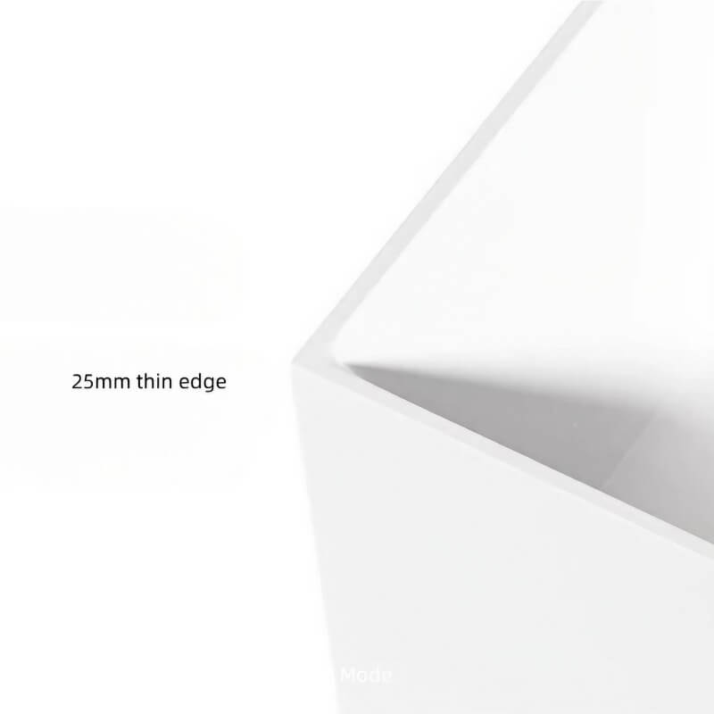 19″ Deep Soaking Bathtub - Acrylic Rectangle Modern Style