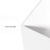 19″ Deep Soaking Bathtub - Acrylic Rectangle Modern Style