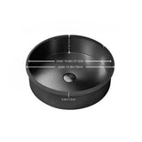 Brushed Gold Modern Luxury Stainless Steel Round Sink Undermount Bathroom Wash Sink