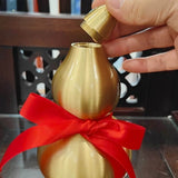 2.6″ Feng Shui Decor Smooth Brass Gourd for Office Living Room Brass Material