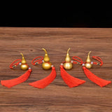 2.6″ Feng Shui Decor Smooth Brass Gourd for Office Living Room Brass Material