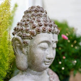 20.9″ Lotus Buddha Statue - Durable Magnesium Oxide for Yard, Balcony, Solar Powered