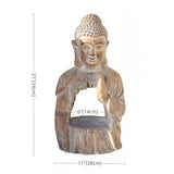 21.3″ Garden Buddha Statue - Durable Magnesium Oxide - Buddha Planter for Yard and Balcony