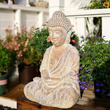 21.3″ Garden Buddha Statue - Durable Magnesium Oxide - Buddha Planter for Yard and Balcony