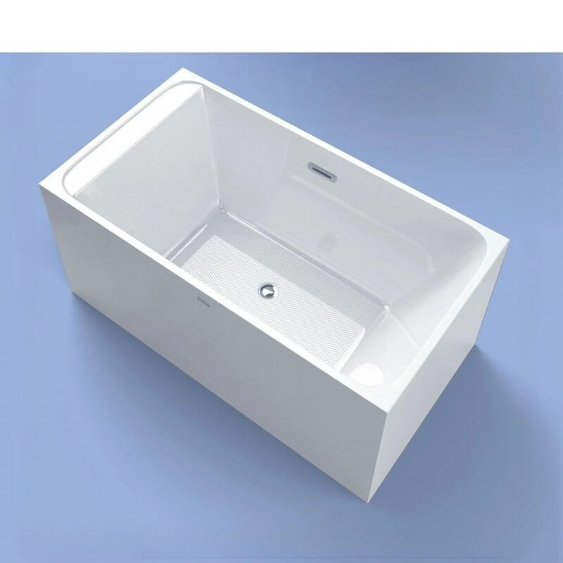 22″ Deep Soaking Bathtub - Rectangle Acrylic Modern Style