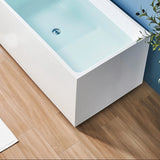 22″ Deep Soaking Bathtub - Rectangle Acrylic Modern Style